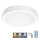 LED Kopalniška stropna svetilka s senzorjem NAIROS LED/24W/230V IP65 3000/4000/6500K pr. 30 cm bela + Daljinski upravljalnik