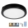 LED Kopalniška stropna svetilka s senzorjem NAIROS LED/24W/230V IP65 3000/4000/6500K pr. 30 cm črna + Daljinski upravljalnik
