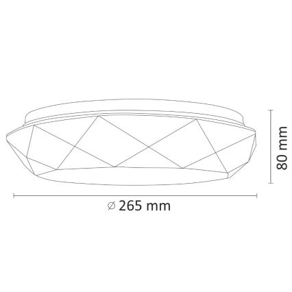 LED Kopalniška stropna svetilka SELINA LED/12W/230V IP44