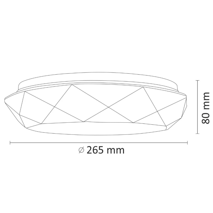LED Kopalniška stropna svetilka SELINA LED/12W/230V IP44