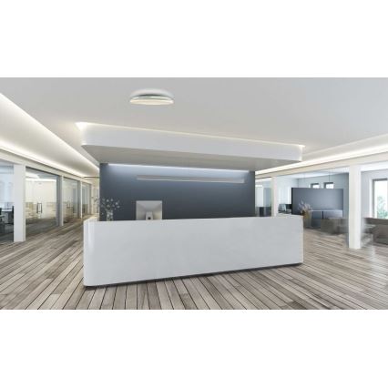 LED Kopalniška zatemnitvena stropna svetilka SLIDE LED/6/12/18/24W/230V 2900/4000/6200K IP44 bela