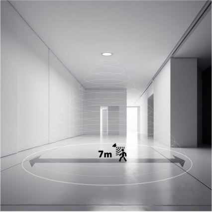 LED kopalniška svetilka s senzorjem gibanja in mraka NIVERA LED/12W/230V IP54 3000/4000/6000K premer 22,5 cm črna + daljinski upravljalnik