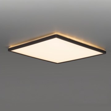 LED Kopalniška svetilka z motion in dusk senzor NIVERA LED/18W/230V IP54 3000/4000/6000K 30x30 cm črna + Daljinski upravljalnik