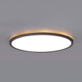 LED Kopalniška svetilka z motion in dusk senzor NIVERA LED/24W/230V IP54 3000/4000/6000K pr. 30 cm črna + Daljinski upravljalnik