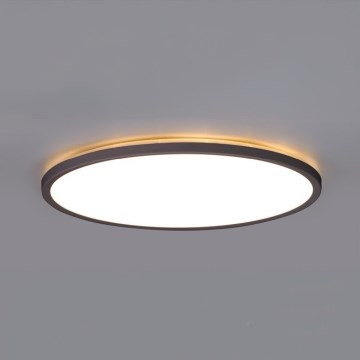 LED Kopalniška svetilka z motion in dusk senzor NIVERA LED/24W/230V IP54 3000/4000/6000K pr. 30 cm črna + Daljinski upravljalnik