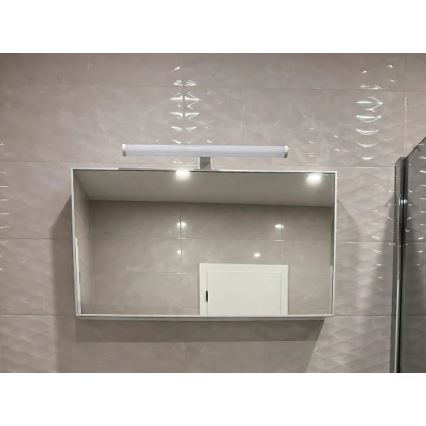 LED kopalniška svetilka za ogledalo, 12 W, 230 V, 59,5 cm, IP44, bela