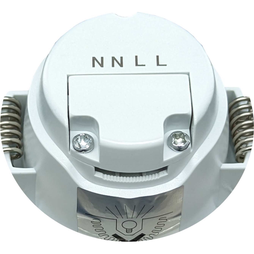 LED vgradna svetilka za kopalnico BONO LED/8W/230V 4000K IP65 matiran krom