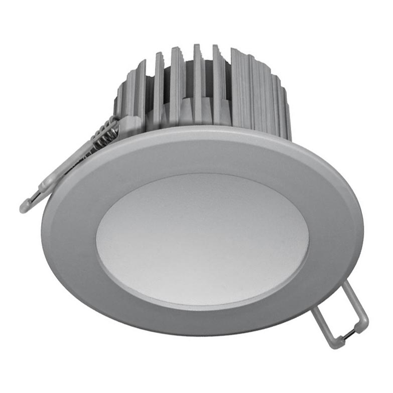 LED Kopalniška vgradna svetilka LED/7W/230V 2800K siva IP44