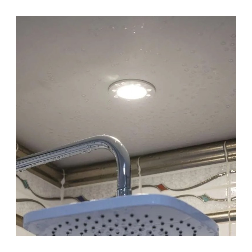 LED Kopalniška vgradna svetilka LORI LED/4,5W/230V IP65 2700/4000K pr. 8,5 cm bela