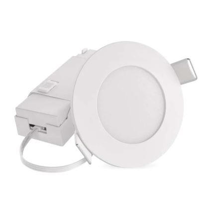 LED Kopalniška vgradna svetilka LORI LED/4,5W/230V IP65 2700/4000K pr. 8,5 cm bela