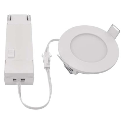 LED Kopalniška vgradna svetilka LORI LED/4,5W/230V IP65 2700/4000K pr. 8,5 cm bela