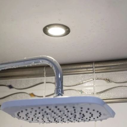 LED Kopalniška vgradna svetilka LORI LED/4,5W/230V IP65 2700/4000K pr. 8,5 cm črna