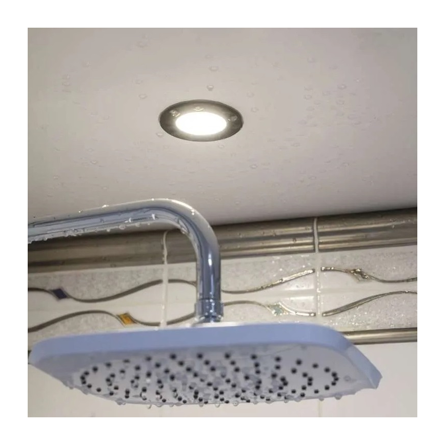 LED Kopalniška vgradna svetilka LORI LED/4,5W/230V IP65 2700/4000K pr. 8,5 cm črna