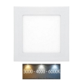 LED Kopalniška vgradna svetilka RAFA LED/6W/230V 3000/4000/6000K 12x12 cm IP44 bela
