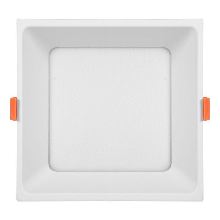 LED Kopalniška vgradna svetilka TONY LED/24W/230V 3000/4000/6500K 17x17 cm IP44 bela