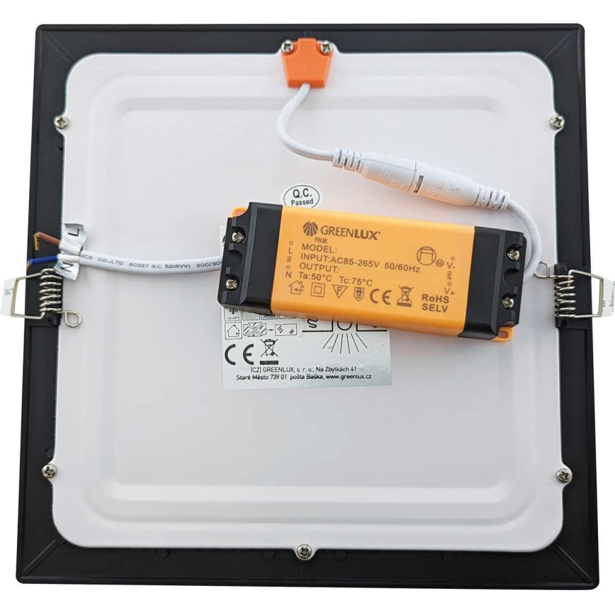 LED Kopalniška vgradna svetilka VEGA LED/18W/230V 2800K 22,5 cm IP44