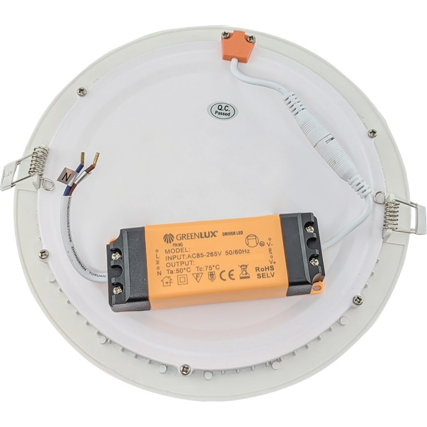 LED Kopalniška vgradna svetilka VEGA LED/24W/230V 3800K pr. 29,8 cm IP44