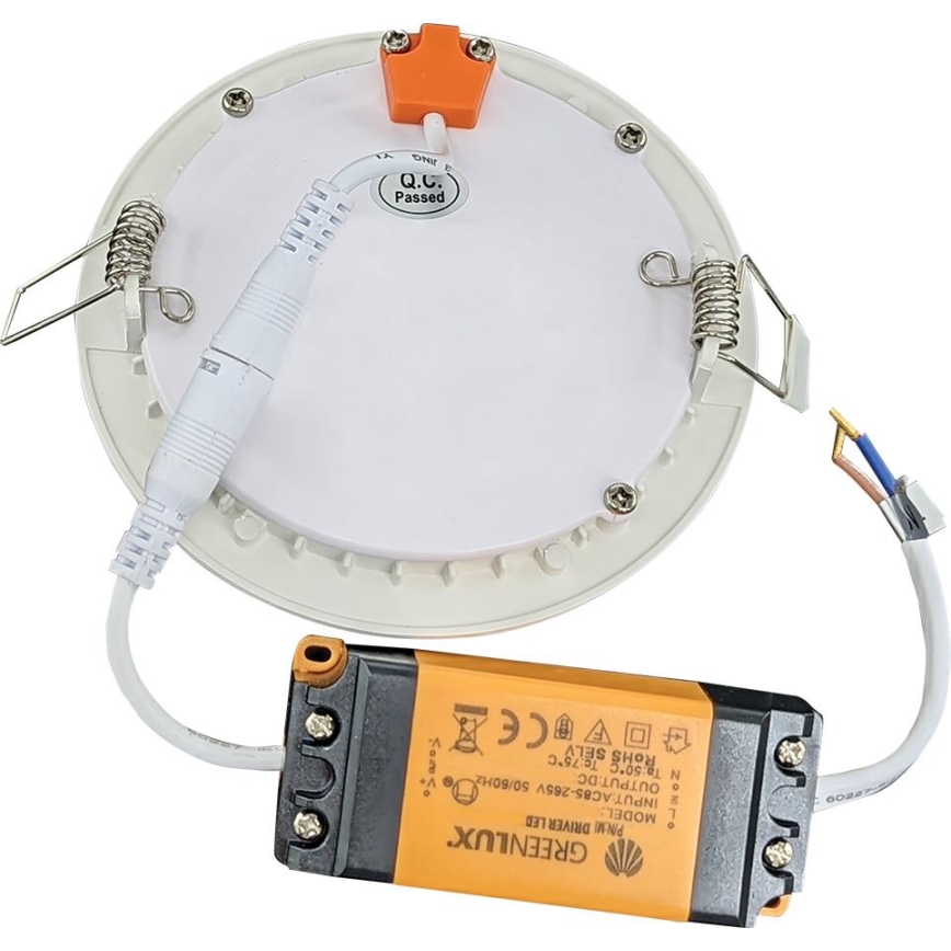 LED Kopalniška vgradna svetilka VEGA LED/6W/230V 2800K pr. 11,8 cm IP44