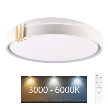 LED Kopalniška zatemnitvena stropna svetilka ARLETTA LED/48W/230V pr. 38 cm 3000-6000K IP44 + Daljinski upravljalnik