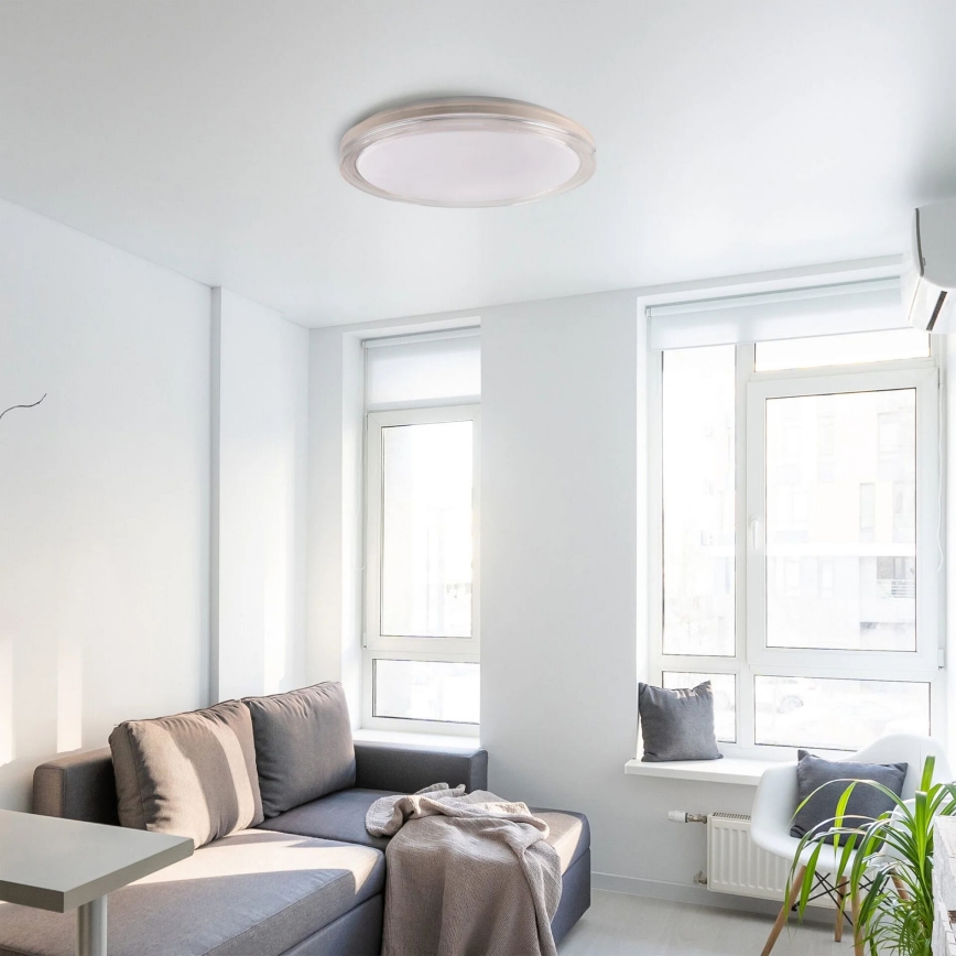 LED Kopalniška zatemnitvena stropna svetilka CASSANDRA LED/72W/230V pr. 49 cm 3000-6000K IP44 + Daljinski upravljalnik