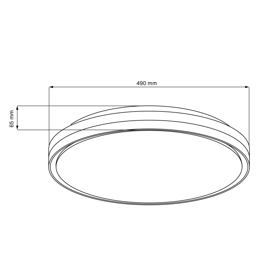 LED Kopalniška zatemnitvena stropna svetilka CASSANDRA LED/72W/230V pr. 49 cm 3000-6000K IP44 + Daljinski upravljalnik