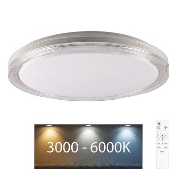 LED Kopalniška zatemnitvena stropna svetilka CASSANDRA LED/72W/230V pr. 49 cm 3000-6000K IP44 + Daljinski upravljalnik