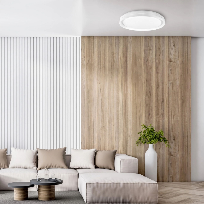 LED Kopalniška zatemnitvena stropna svetilka ELIZA LED/48W/230V pr. 38,5 cm 3000-6000K IP44 + Daljinski upravljalnik