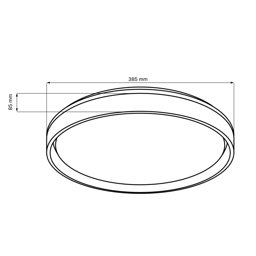 LED Kopalniška zatemnitvena stropna svetilka ELIZA LED/48W/230V pr. 38,5 cm 3000-6000K IP44 + Daljinski upravljalnik