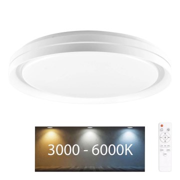LED Kopalniška zatemnitvena stropna svetilka ELIZA LED/48W/230V pr. 38,5 cm 3000-6000K IP44 + Daljinski upravljalnik