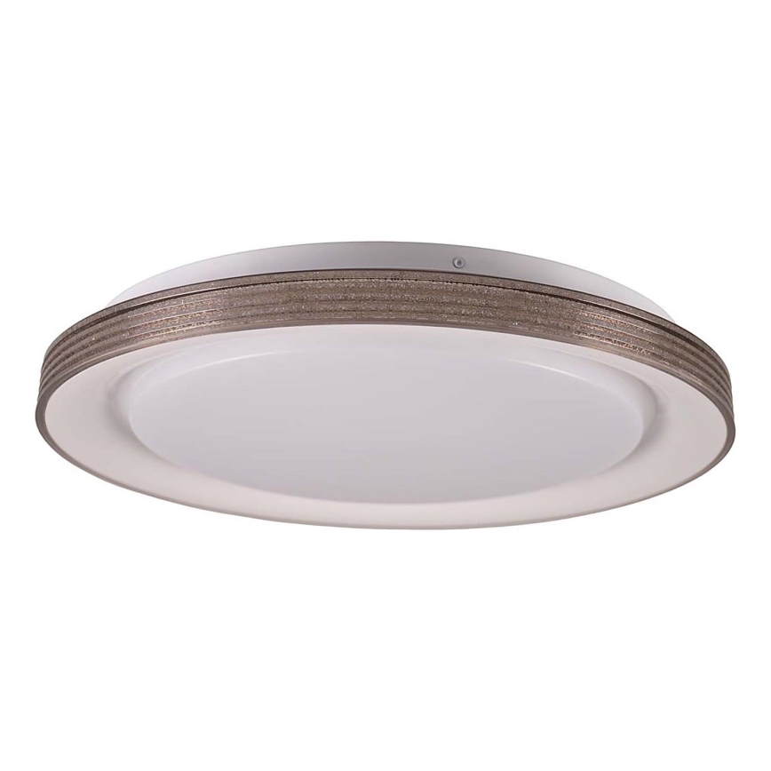 LED Kopalniška zatemnitvena stropna svetilka GRAŻYNA LED/48W/230V 3000-6000K pr. 41 cm IP44 siva + Daljinski upravljalnik
