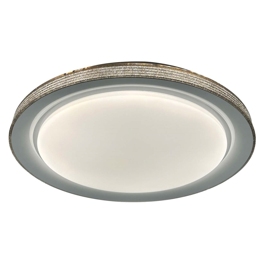 LED Kopalniška zatemnitvena stropna svetilka GRAŻYNA LED/72W/230V 3000-6000K pr. 51 cm IP44 siva + Daljinski upravljalnik