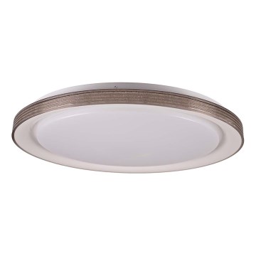 LED Kopalniška zatemnitvena stropna svetilka GRAŻYNA LED/72W/230V 3000-6000K pr. 51 cm IP44 siva + Daljinski upravljalnik