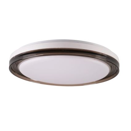 LED Kopalniška zatemnitvena stropna svetilka HALINA LED/48W/230V 3000-6000K pr. 38 cm IP44 črna + Daljinski upravljalnik