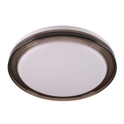 LED Kopalniška zatemnitvena stropna svetilka HALINA LED/48W/230V 3000-6000K pr. 38 cm IP44 črna + Daljinski upravljalnik