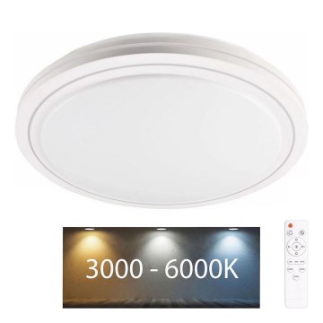 LED Kopalniška zatemnitvena stropna svetilka MARIAN LED/72W/230V pr. 48 cm 3000-6000K IP44 + Daljinski upravljalnik