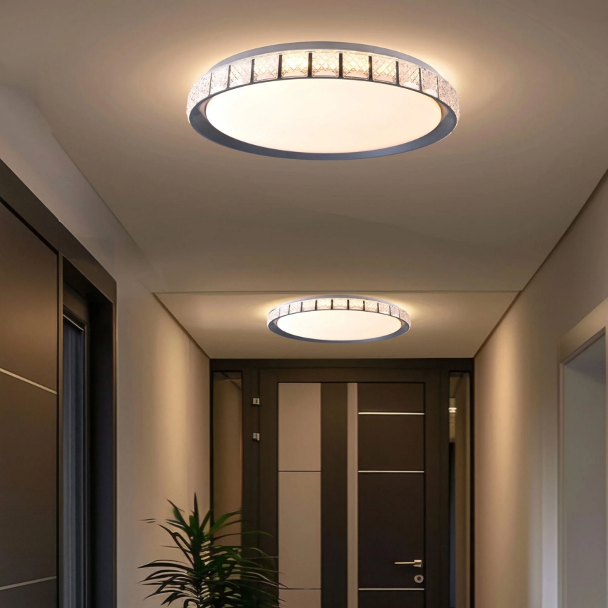LED Kopalniška zatemnitvena stropna svetilka NINA LED/72W/230V pr. 49 cm 3000-6000K IP44 + Daljinski upravljalnik