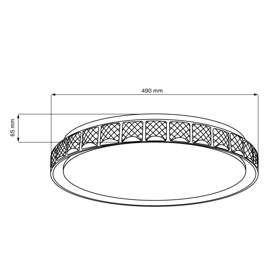 LED Kopalniška zatemnitvena stropna svetilka NINA LED/72W/230V pr. 49 cm 3000-6000K IP44 + Daljinski upravljalnik