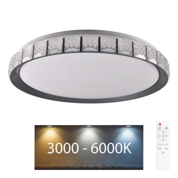 LED Kopalniška zatemnitvena stropna svetilka NINA LED/72W/230V pr. 49 cm 3000-6000K IP44 + Daljinski upravljalnik