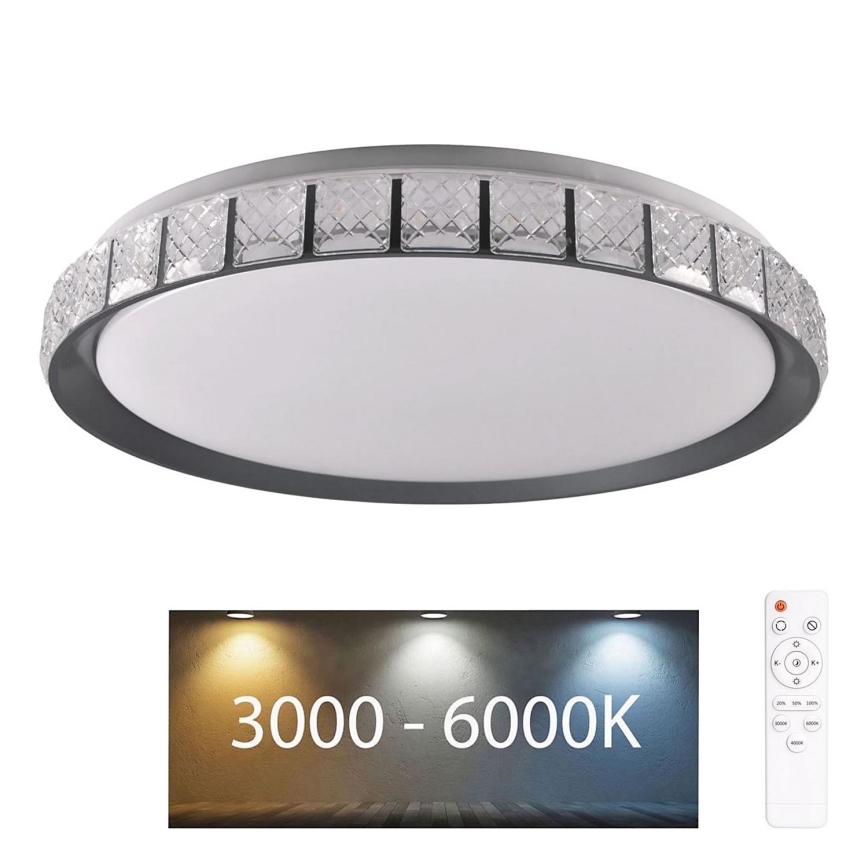 LED Kopalniška zatemnitvena stropna svetilka NINA LED/72W/230V pr. 49 cm 3000-6000K IP44 + Daljinski upravljalnik