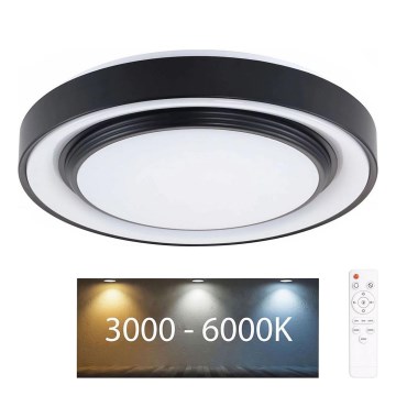 LED Kopalniška zatemnitvena stropna svetilka ZYGMUNT LED/72W/230V pr. 48,5 cm 3000-6000K IP44 + Daljinski upravljalnik
