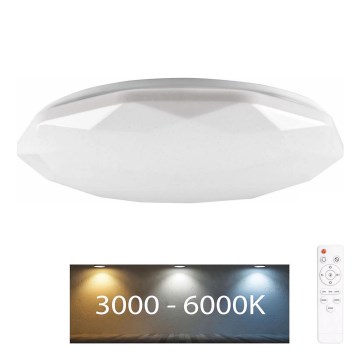 LED Kopalniška zatemnitvena svetilka GALAXY LED/72W/230V pr. 49 cm 3000-6000K IP44 + Daljinski upravljalnik