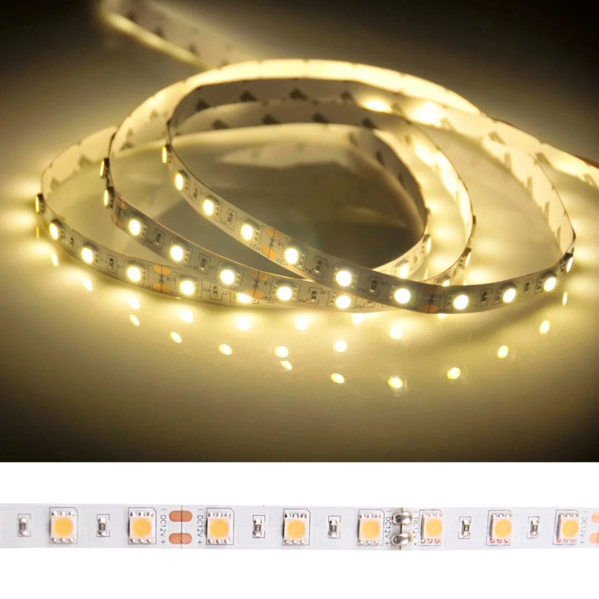 LED Kopalniški trak 5m LED/45W/12V IP65 bela