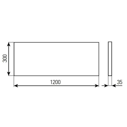 Zatemljiv LED vgradni stropni panel za kopalnico STELLA LED/28/32/36/40W/230V 30x120 cm CRI 90 IP44 bela