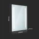 LED kopalniško osvetljeno ogledalo LED/30W/230V IP44 80x60 cm