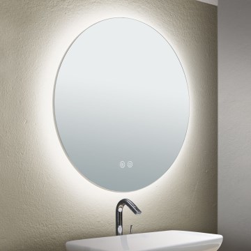 LED Kopalniško stensko ogledalo z osvetlitvijo FOCUS LED/18W/230V 3000/4200/6000K pr. 45 cm IP44