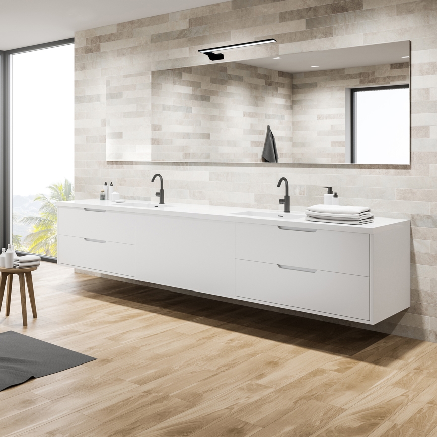 LED kopalniško stensko svetilo SHINE LED/11W/230V 45 cm IP44 črno