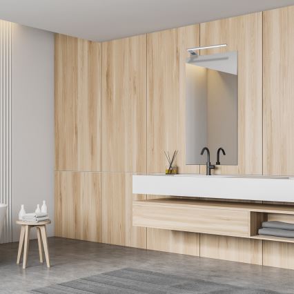LED kopalniško stensko svetilo SHINE LED/11W/230V 45 cm IP44 visokosijajni krom