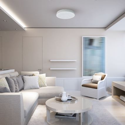 LED kopalniško stropno svetilo MARLON LED/36W/230V premer 30 cm IP54 belo