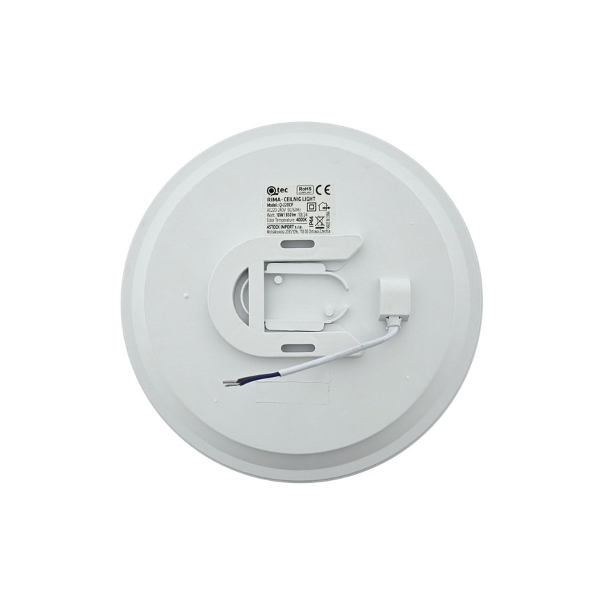 LED kopalniško stropno svetilo RIMA LED/10W/230V Ø 22,5 cm IP44 belo