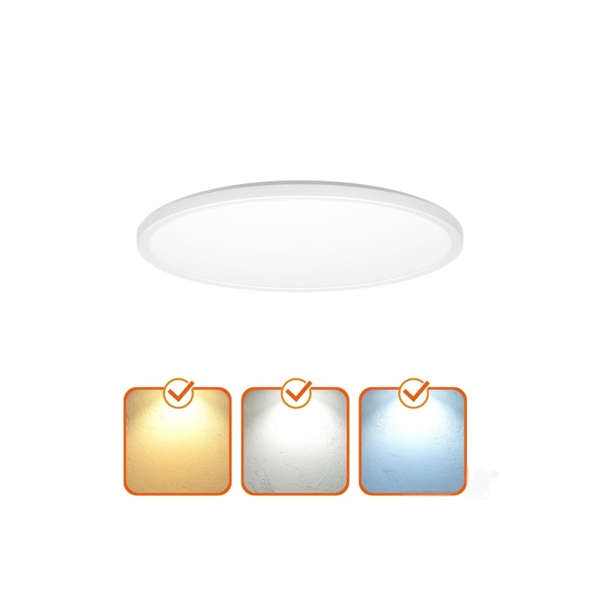 LED kopalniško svetilo z senzorjem gibanja in senzorjem mraka NIVERA LED/12W/230V IP54 3000/4000/6000K premer 22,5 cm bela + daljinski upravljalnik